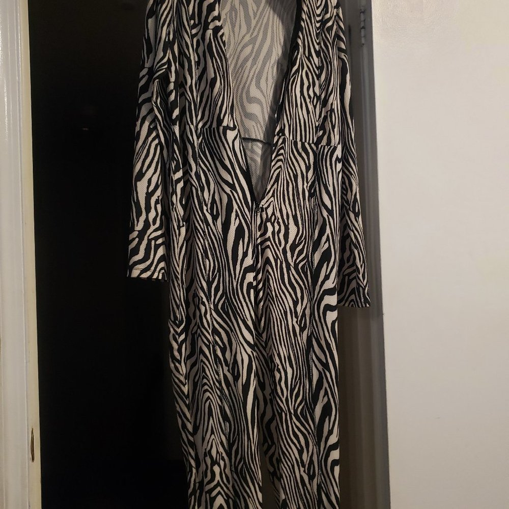 Zebra print jumpsuit